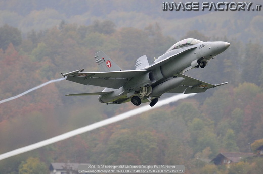 2009-10-08 Meiringen 065 McDonnell Douglas FA-18C Hornet